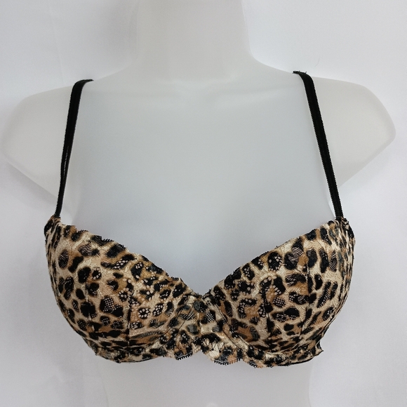 2 FOR $30 VICTORIA SECRET Pink Leopard Print Women's Bra (#1,264) - Picture 1 of 7